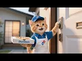 Download Lagu Ginger Kitten Becomes a Pizza Delivery Cat to Help Mama Cat Fix Their Broken Home 🐱🍕