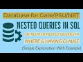 43 2 Nested Queries Part-2 Co related Nested Queries SQL Database For PSU