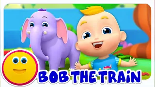 Bob el Tren en el zoológico y más diversión Canciones de animales para niños!
