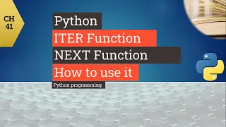 Python tutorial - Python Iter function
