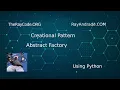 Python Abstract Factory Design Pattern UML Code Example SWOT Analysis