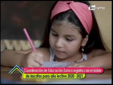 Coordinación de Educación Zona 6 registra casi el doble de inscritos para año lectivo 2020-2021