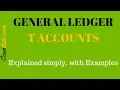 General Ledger T Accounts Explained with Examples Accounting Basics