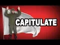 Learn English Words CAPITULATE - Meaning Vocabulary with Pictures and Examples