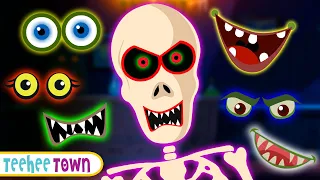 Download Spooky Scary Skeletons Missing Face Song + More Kids Songs And Nursery Rhymes | Teehee Town MP3