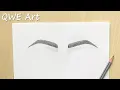 How to Draw Eyebrows EyeBrow Drawing Draw realistic eyebrows for beginners