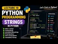 Python Strings Explained Lecture 10 String Methods Indexing Slicing Operations Python