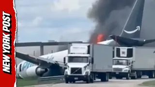 Terrifying Crash Sends Amazon Jet Onto Road Outside Miami Airport