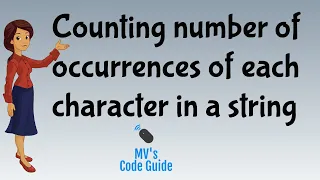 5 Counting Occurrences of characters in string