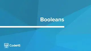 Intro Python - Booleans