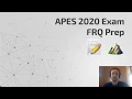 APES Exam 2020 FRQ Tips Practice