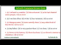 Spotting Errors Common Error Error Detection Common Error Questions for all competitive exams