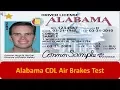 Alabama CDL Air Brakes Test