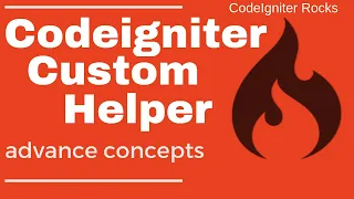 Custom helper in Codeigniter How to create custom helpers in CodeIgniter Helpers in Codeigniter