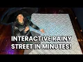 How to make an interactive raindrop floor
