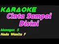 Download Lagu Cinta Sampai Disini || Karaoke Dangdut Remix || Mansyur.S || Nada Wanita
