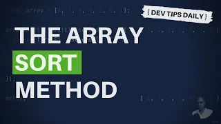 DevTips Daily The JavaScript array sort method how to sort in JavaScript