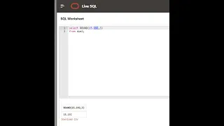 How to round in Oracle SQL Round function