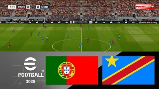 PORTUGAL vs CONGO DR PES GAMEPLAY SIMULATION