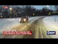 Bitter cold road conditions deterorating