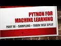 Machine Learning Hold Out Cross Validation Sampling Train Test Split AI train - test