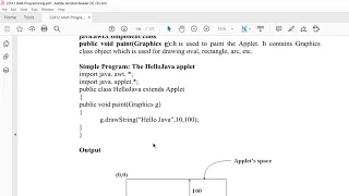 Practical 28 29 Java Applet