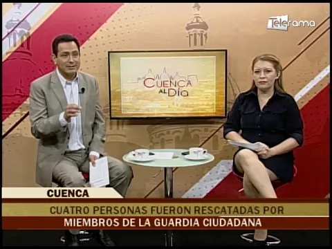 Cuatro personas fueron rescatadas por miembros de la guardia ciudadana