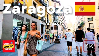 Zaragoza Spain 4K HDR Walking Tour 