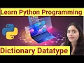 Learn Python Dictionary Datatype Functions shallow copy Update Example Program with Program
