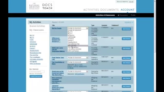 How to Create and Use DocsTeach Classrooms