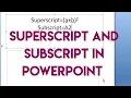 How to add and on powerpoint slides