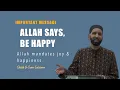 Download Lagu ALLAH SAYS, BE HAPPY | SHEIKH DR OMAR SULEIMAN | MOTIVATION | SELF IMPROVEMENT | ISLAMIC LECTURES