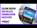 Zillow Redfin rise on July pending home sales data