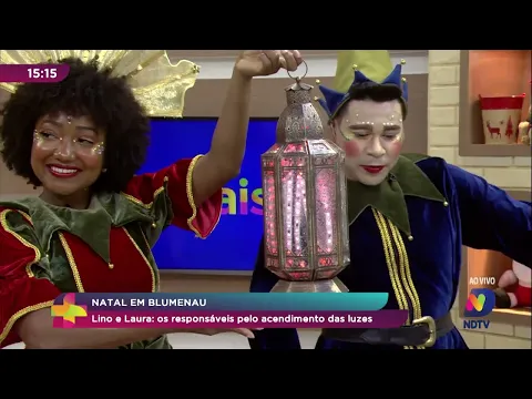 Conheça Lino e Laura, os responsáveis pelo acendimento das luzes do Natal em Blumenau
