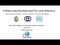 A Deep Learning Approach for Lane Detection