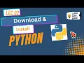 2 How to Download Install Python on Windows Python Tutorial for Beginners in Lec 2