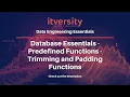 Database Essentials - Predefined Functions