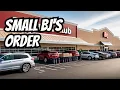 Small Bj s grocery curb side pick up order