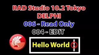 Rad Studio Delphi 004 Edit - 006 ReadOnly