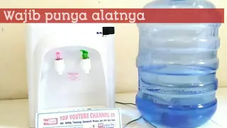 cara memasang galon didispenser tidak tumpah