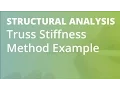 Truss Stifness Method Example 1 Structural Analysis
