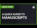 Quick Guide to Manuscripts - the integrated Novel Writing Software on World Anvil