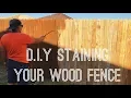 DIY Staining Your Wood Fence Valspar Canyon Brown Exterior Stain R HOUSE