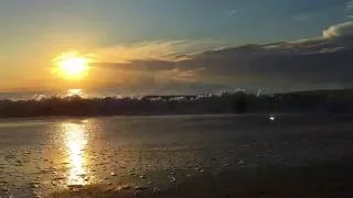 6 Hour Beach at Sunrise - Surf and Wave Sounds from Tybee Island GA in 1080p 60fps