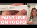 Faint Line Pregnancy Test First Response 10 DPO - Found Out I was Pregnant EARLY with Baby