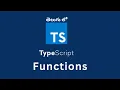 11 Functions in TypeScript TypeScript Tutorial In Telugu