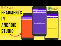 How to use Fragments in Android Studio Android Fragments tutorial Android Studio Full Course