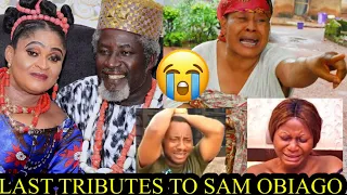last tributes to sam obiago as destiny etiko yul edochie u0026 celebrities in t ars after his d ath 