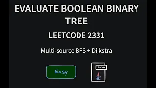 Evaluate Boolean Binary Tree - Leetcode 2331