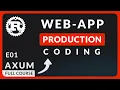 Rust Axum Production Coding E01 - Rust Web App Production Coding